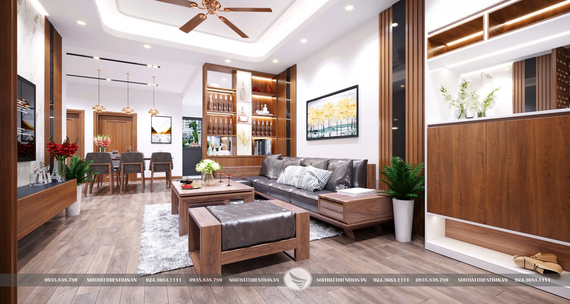 Thiết kế nội thất phòng khách