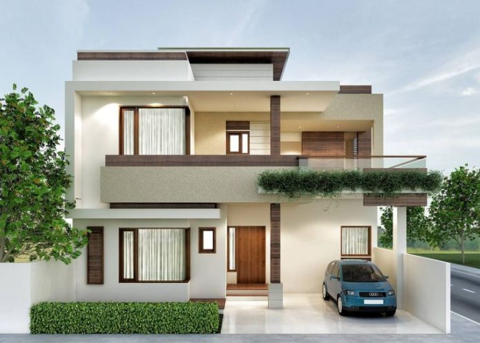 Kiểu nhà 2 tầng 2 mặt tiền 