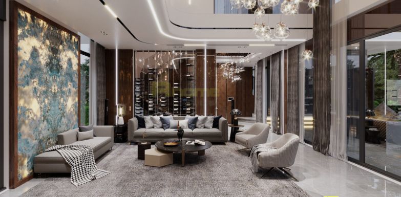 Mẫu nội thất hiện đại của Villa nghỉ dưỡng siêu đẳng cấp
