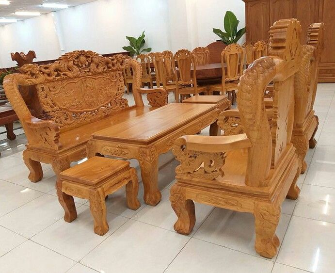 Bộ bàn ghế gỗ