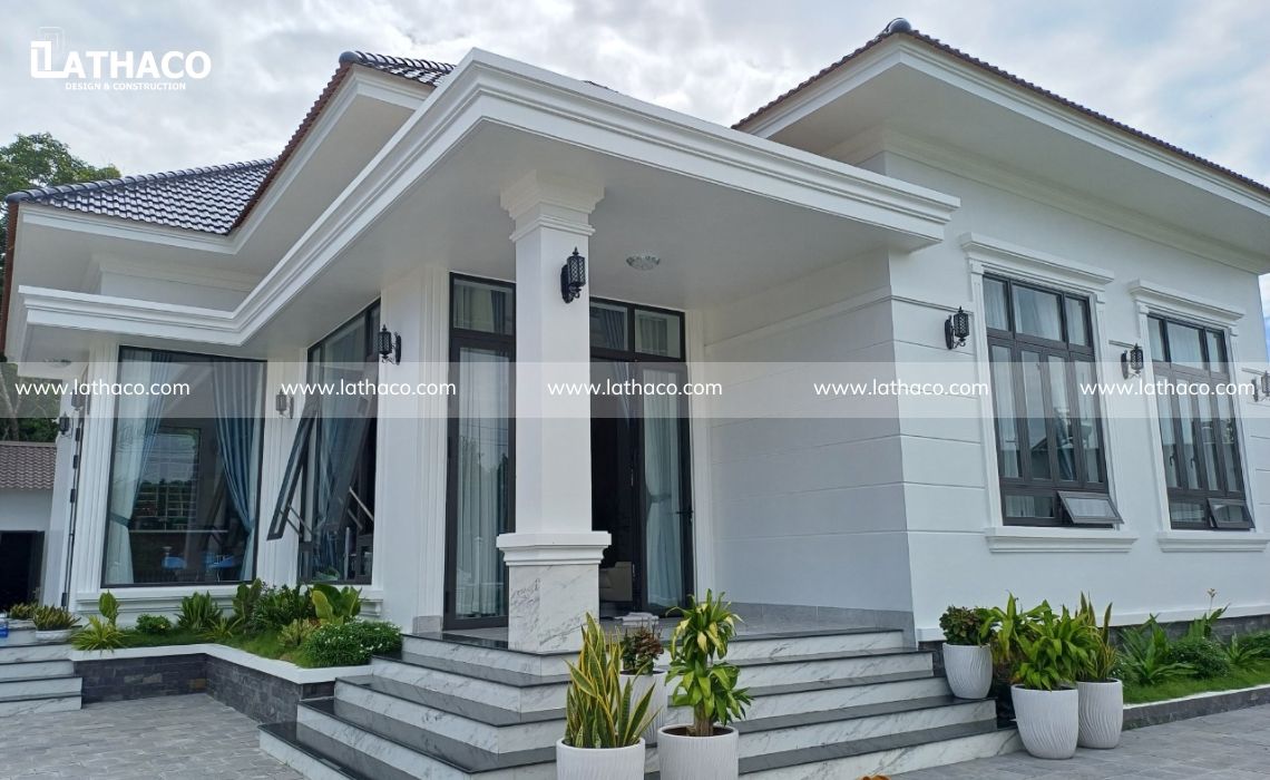 thiêt kê và xây dựng biệt thự 1 tầng mái Nhật 