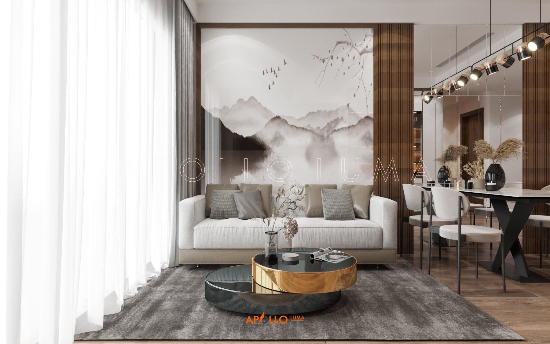 Thiết kế nội thất căn hộ 2PN Vinhomes Ocean Park