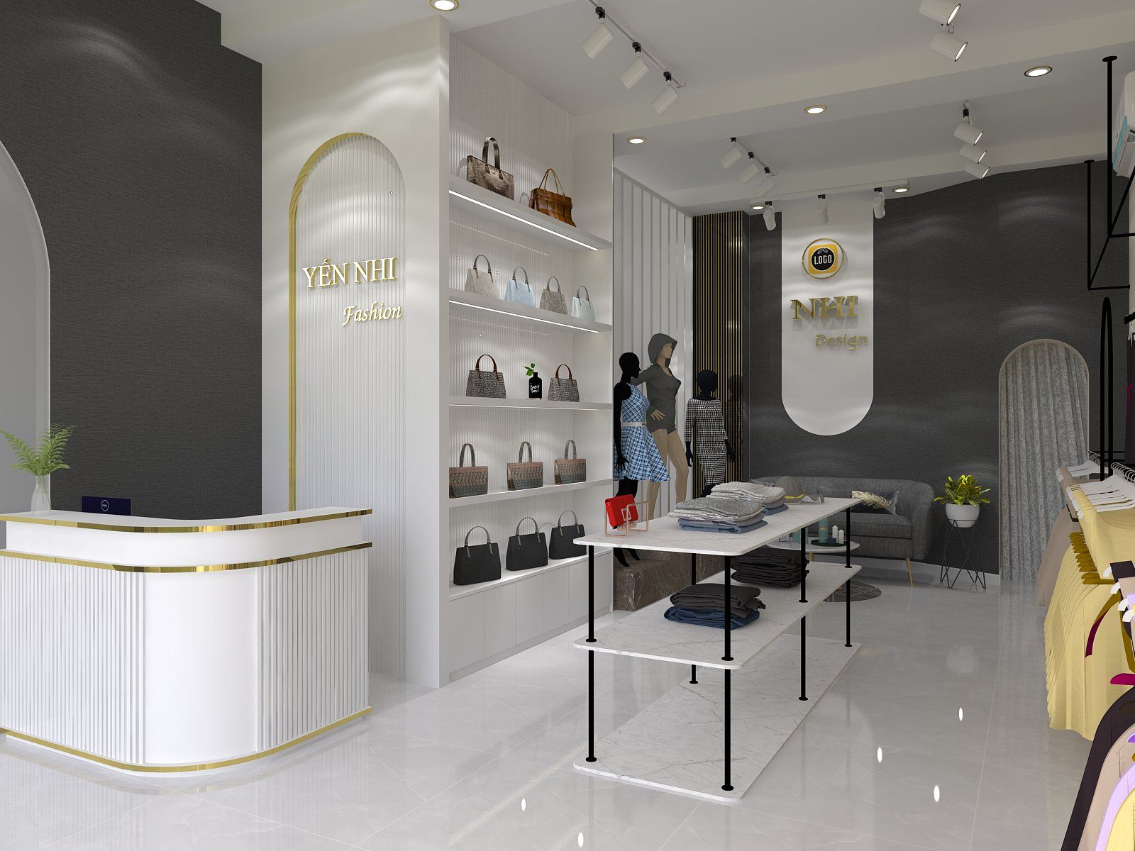 Thiết kế shop quần áo 