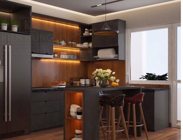 Thiết kế phòng bếp căn hộ