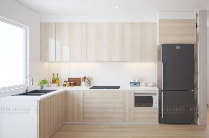 Thiết kế không gian bếp căn hộ chung cư 