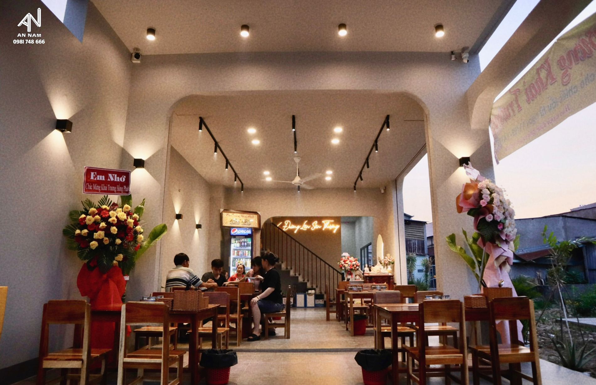 Thiết kế nhà phố kết hợp với quán ăn