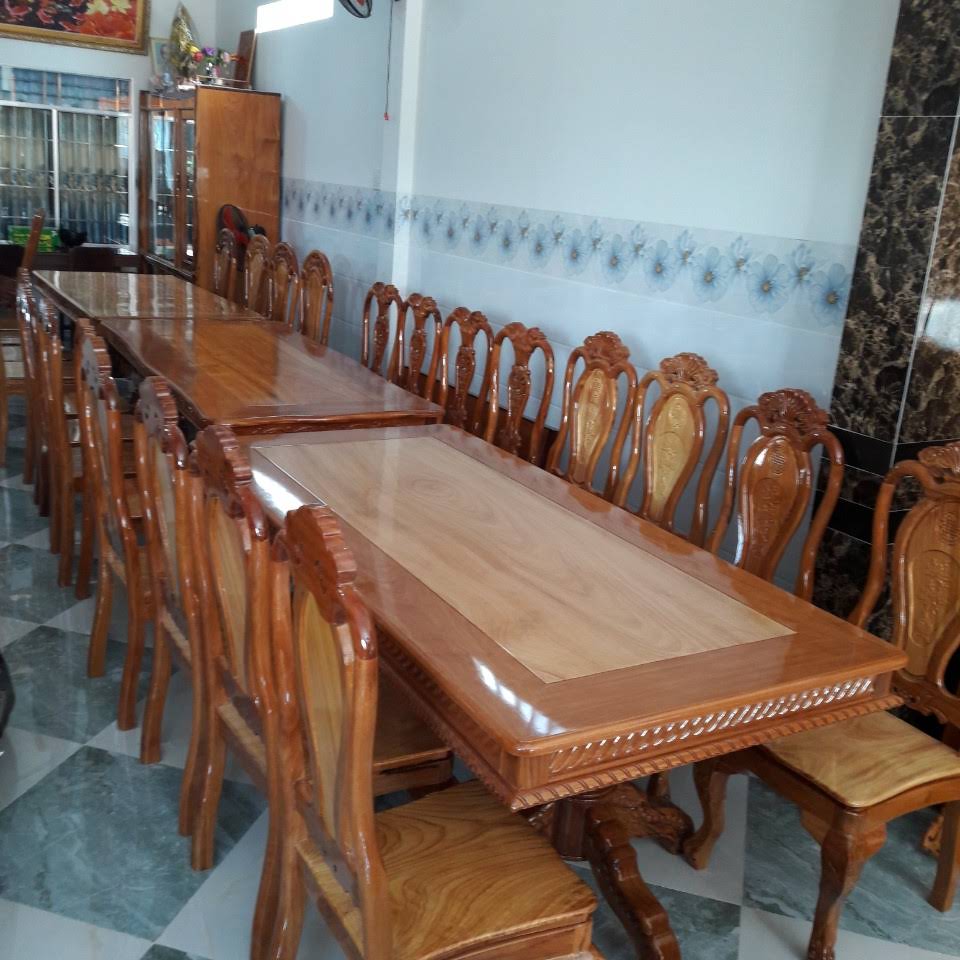 Bộ bàn ghế ăn gỗ 