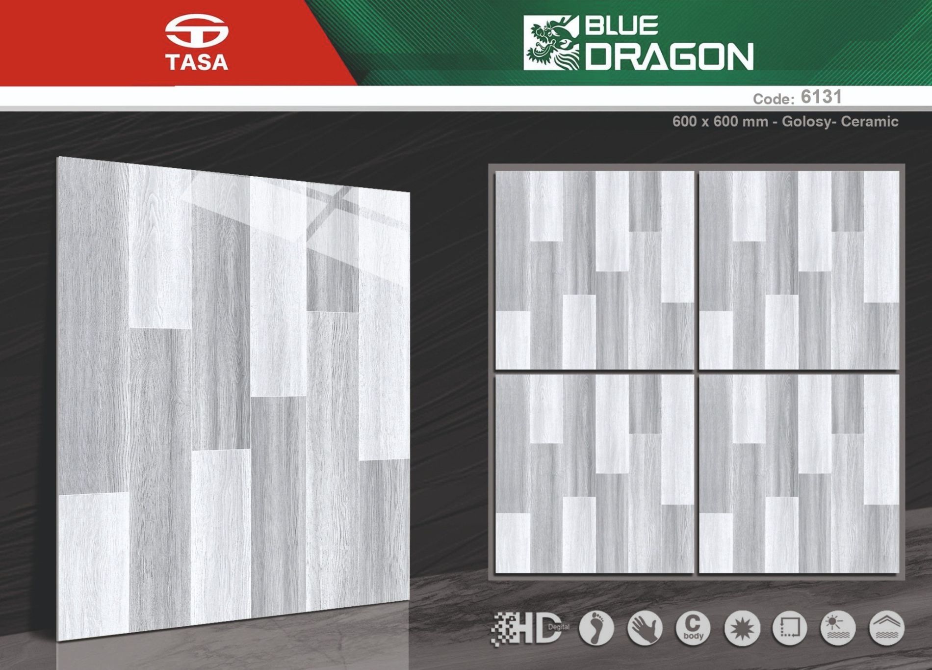 GẠCH LÁT NỀN 60x60 MEN TASA MỚI