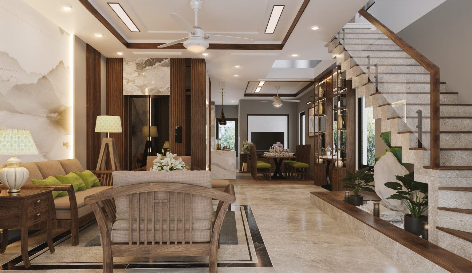 Thiết kế nội thất nhà phố