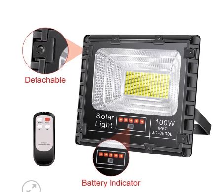 ĐÈN NĂNG LƯỢNG MẶT TRỜI 100W JINDIAN  JD8800L