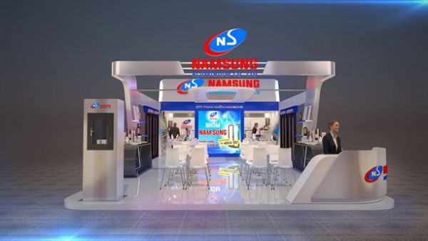 THIẾT KẾ  THI CÔNG GIAN HÀNG NAM SUNG TẠI VIETBUILD ĐÀ NẴNG T52021