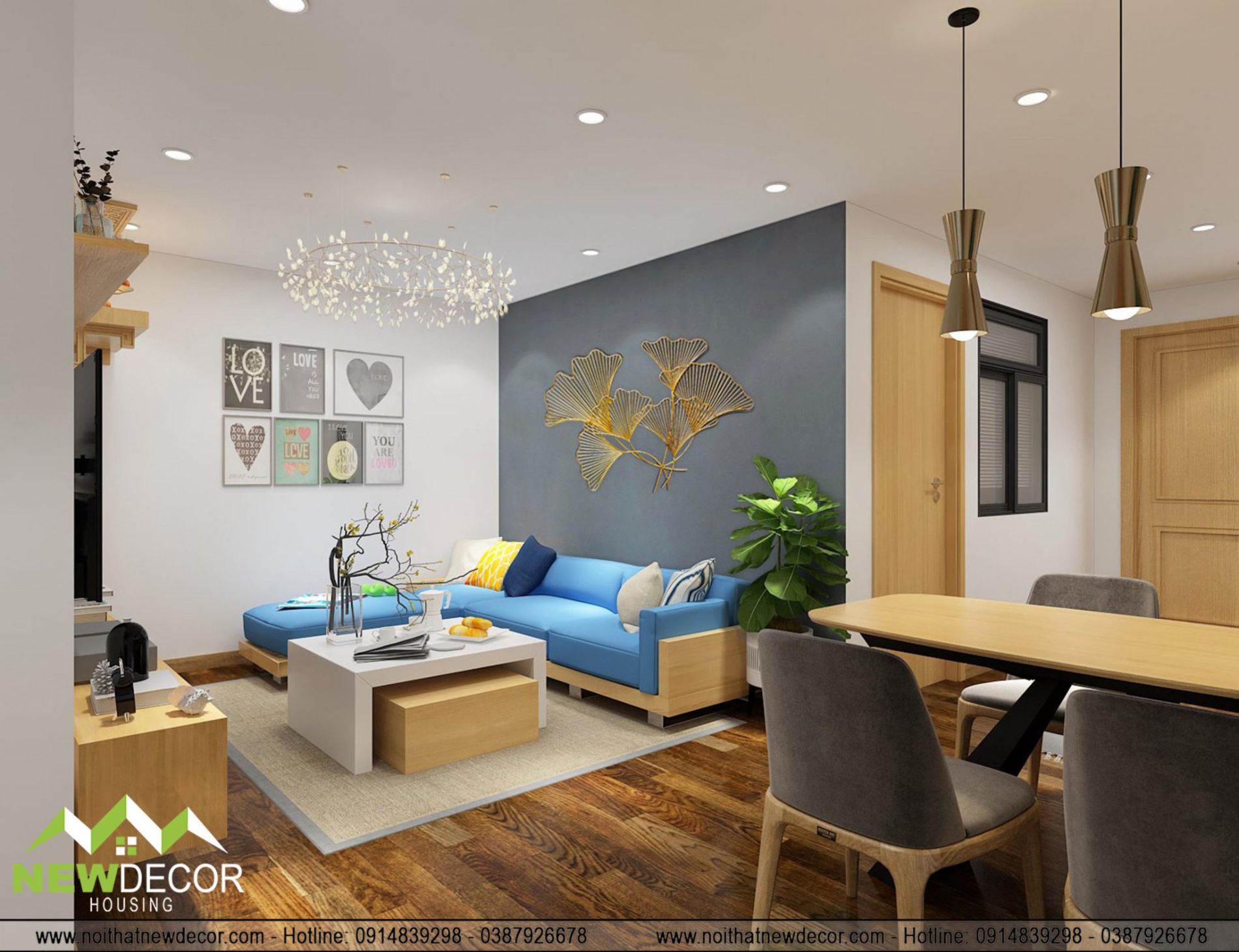 Thiết kế thi công nội thất chung cư
