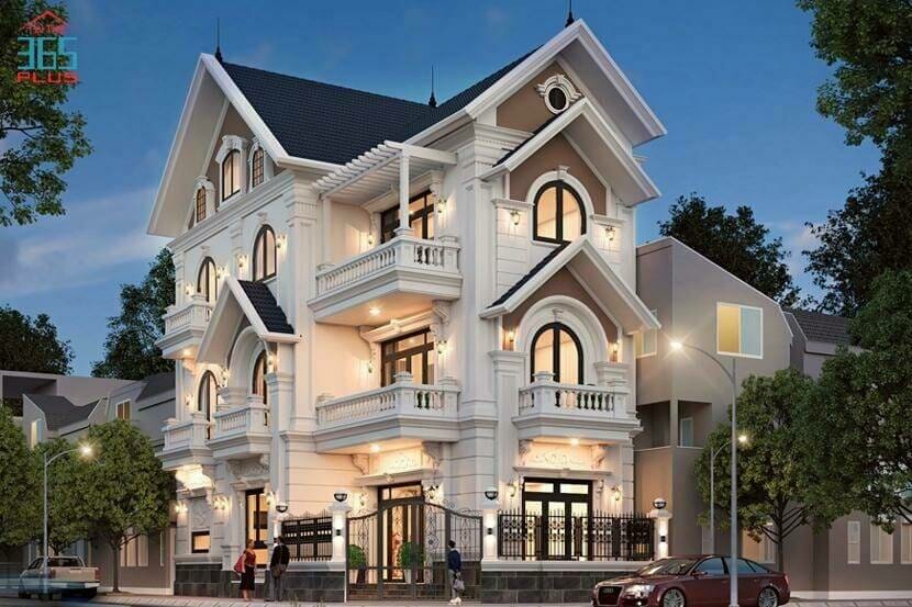 Thiết kế biệt thự mái Thái