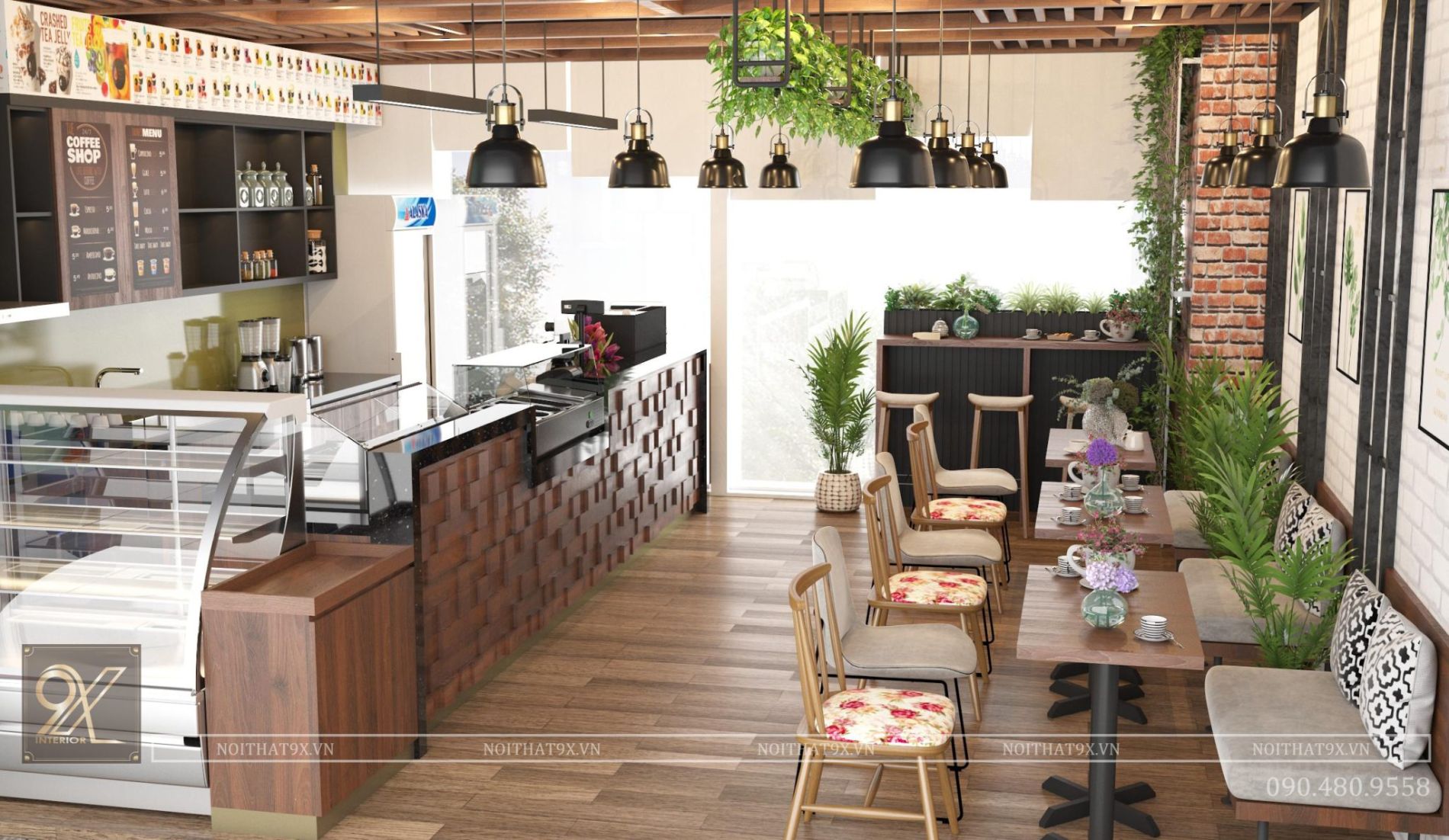 Thiết kế thi công quán cafe