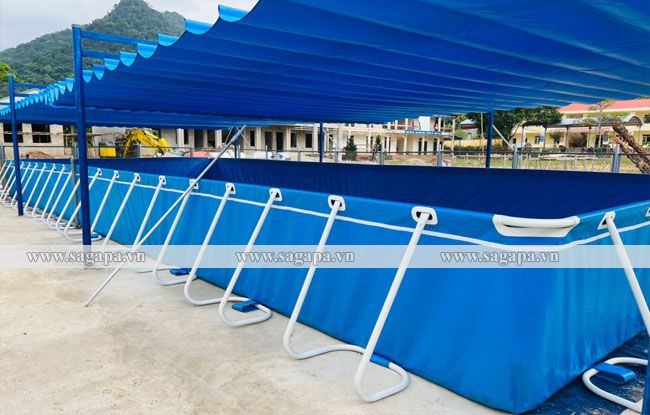 Lắp đặt bể bơi di động