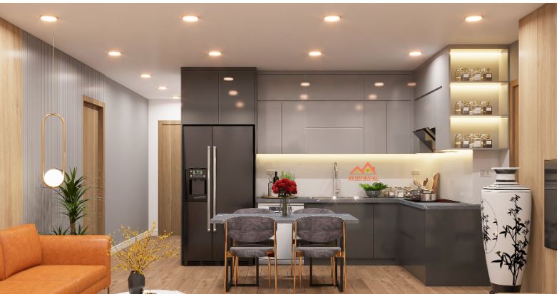 Mẫu thiết kế tủ acrylic căn hộ Vinhomes Ocean Park 01