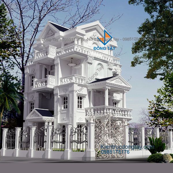 Thiết kế biệt thự kiểu Pháp