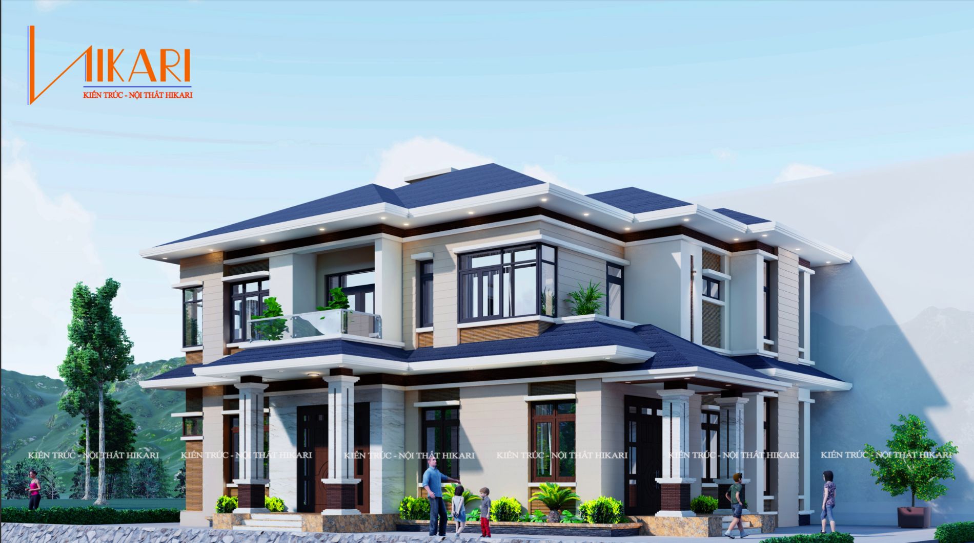 Thiết kế biệt thự mái Nhật