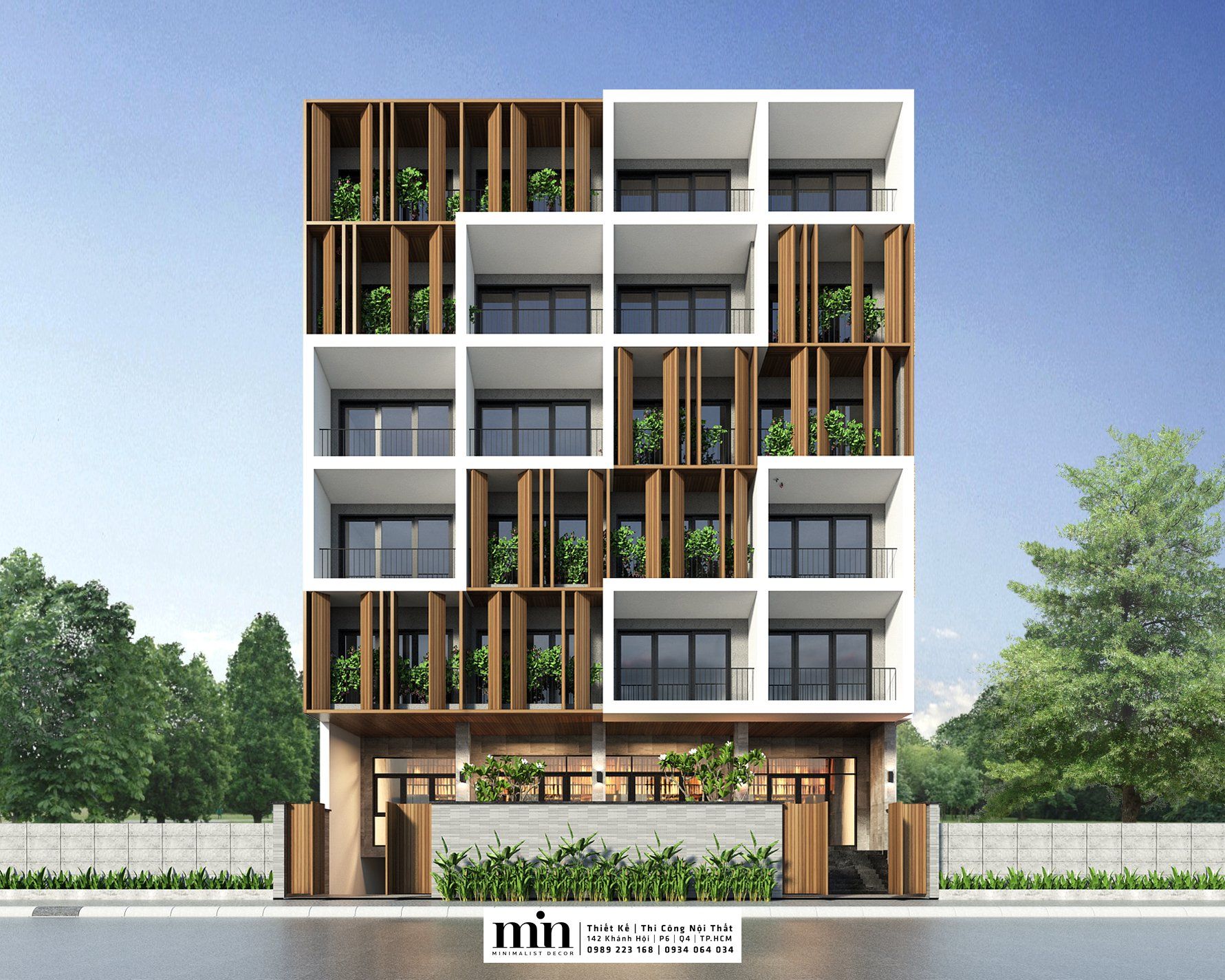 THIẾT KẾ TÒA NHÀ CĂN HỘ CHO THUÊ