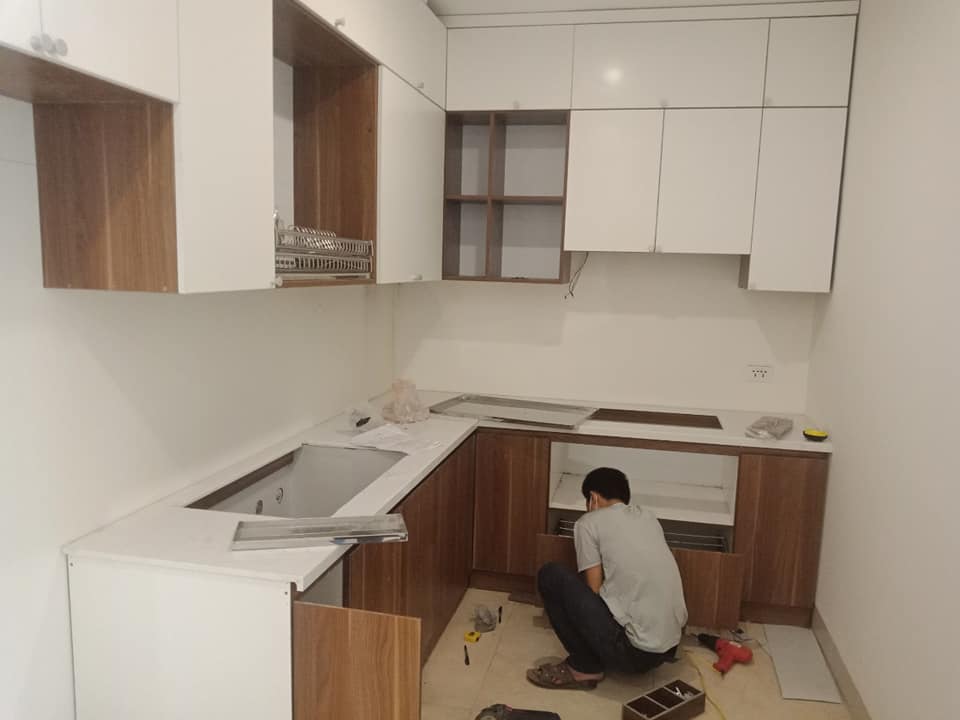 Thi công tủ bếp