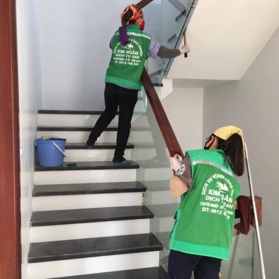 Vệ sinh công trình sau xây dựng