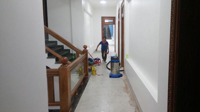 Vệ sinh công trình sau xây dựng
