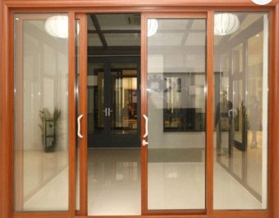 Cửa nhôm Việt Pháp vân gỗ