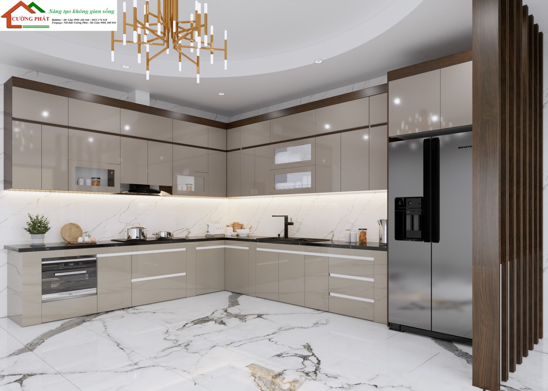 Thiết kế thi công tủ bếp