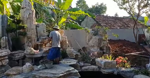 Thiết kế thi công hòn non bộ