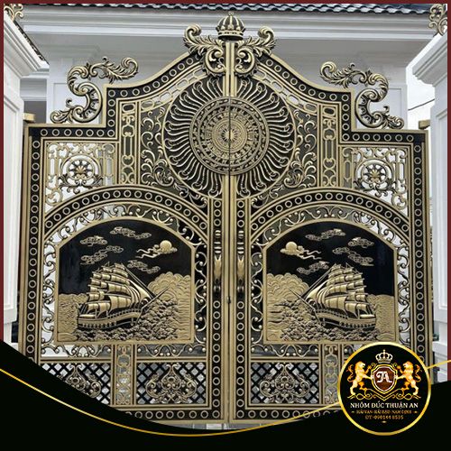 Cửa cổng nhôm đúc