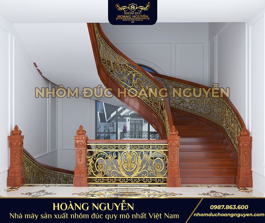 Cầu thang nhôm đúc