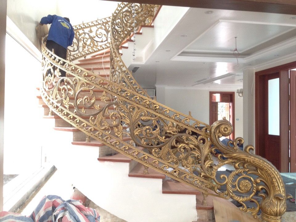 Cầu thang nhôm đúc
