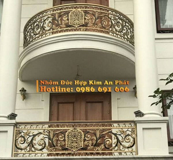 Lan can nhôm đúc