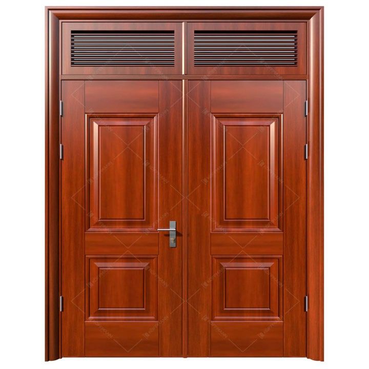 Cửa thép vân gỗ 2 cánh