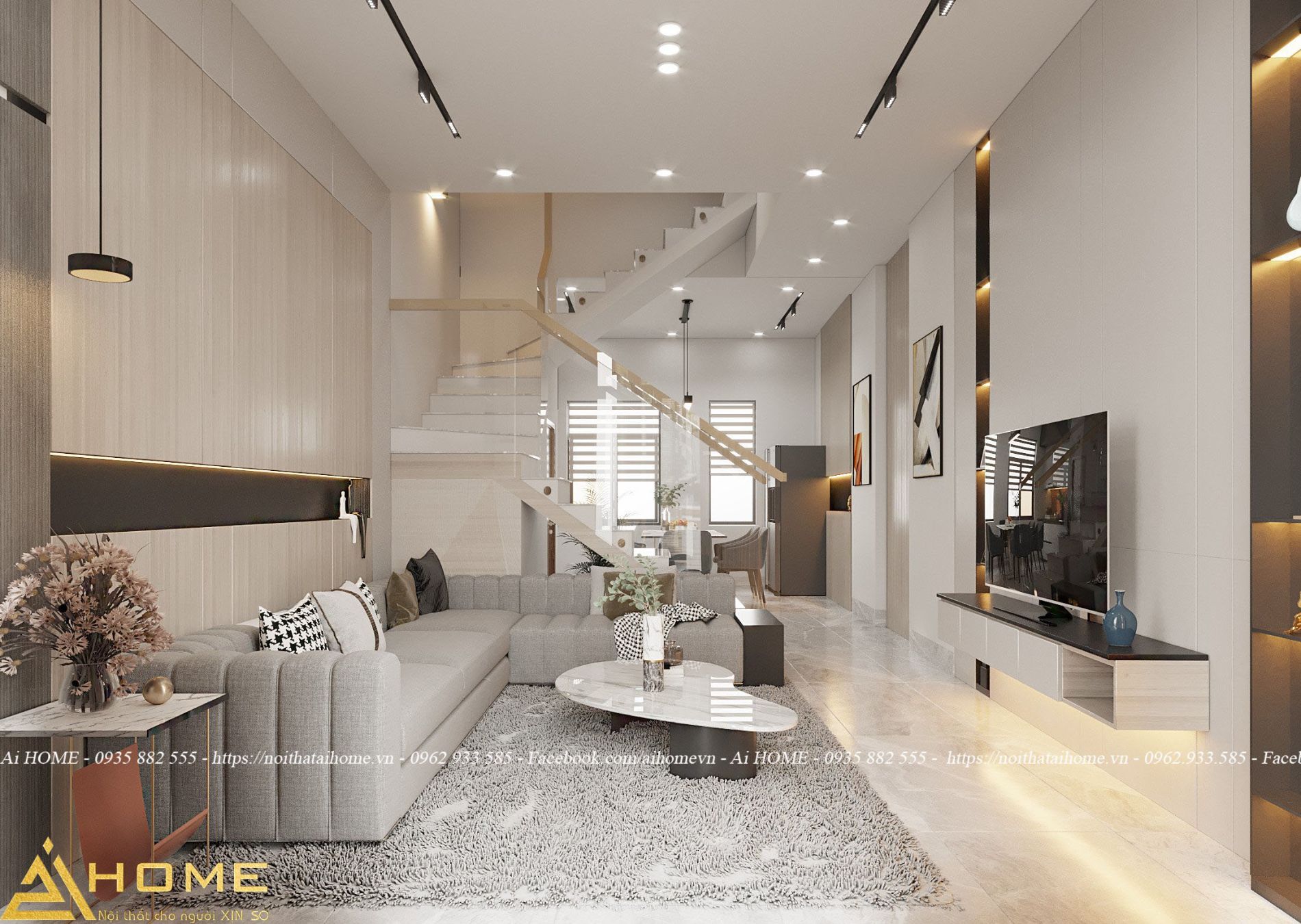 Thiết kế nội thất nhà phố