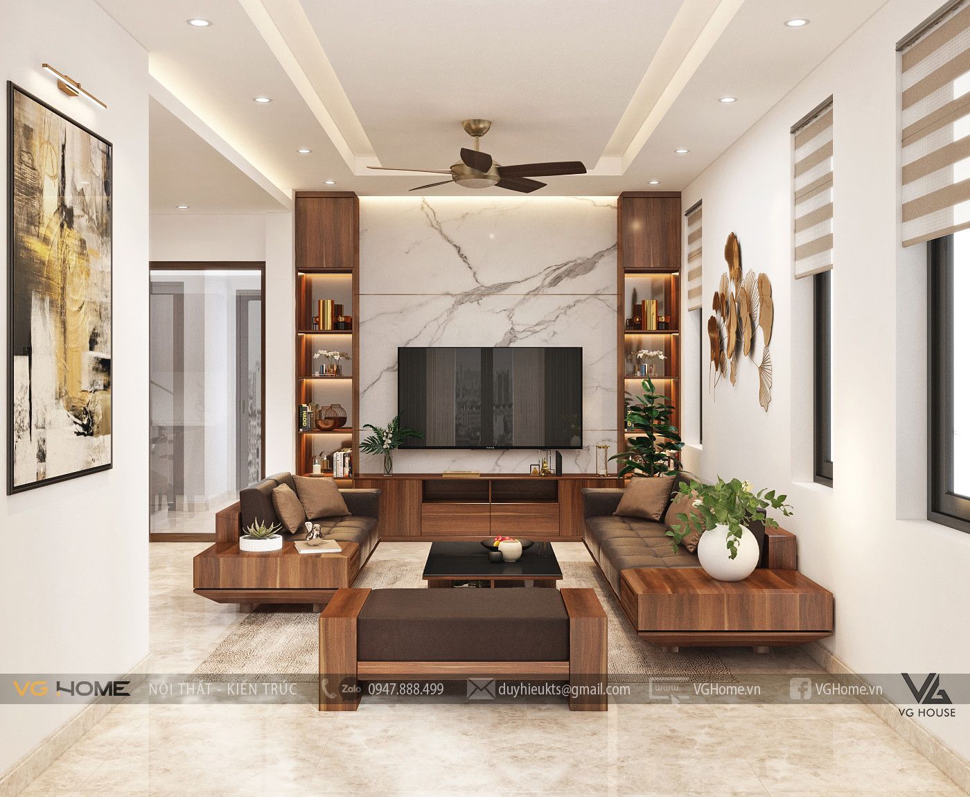 Thiết kế nội thất biệt thự