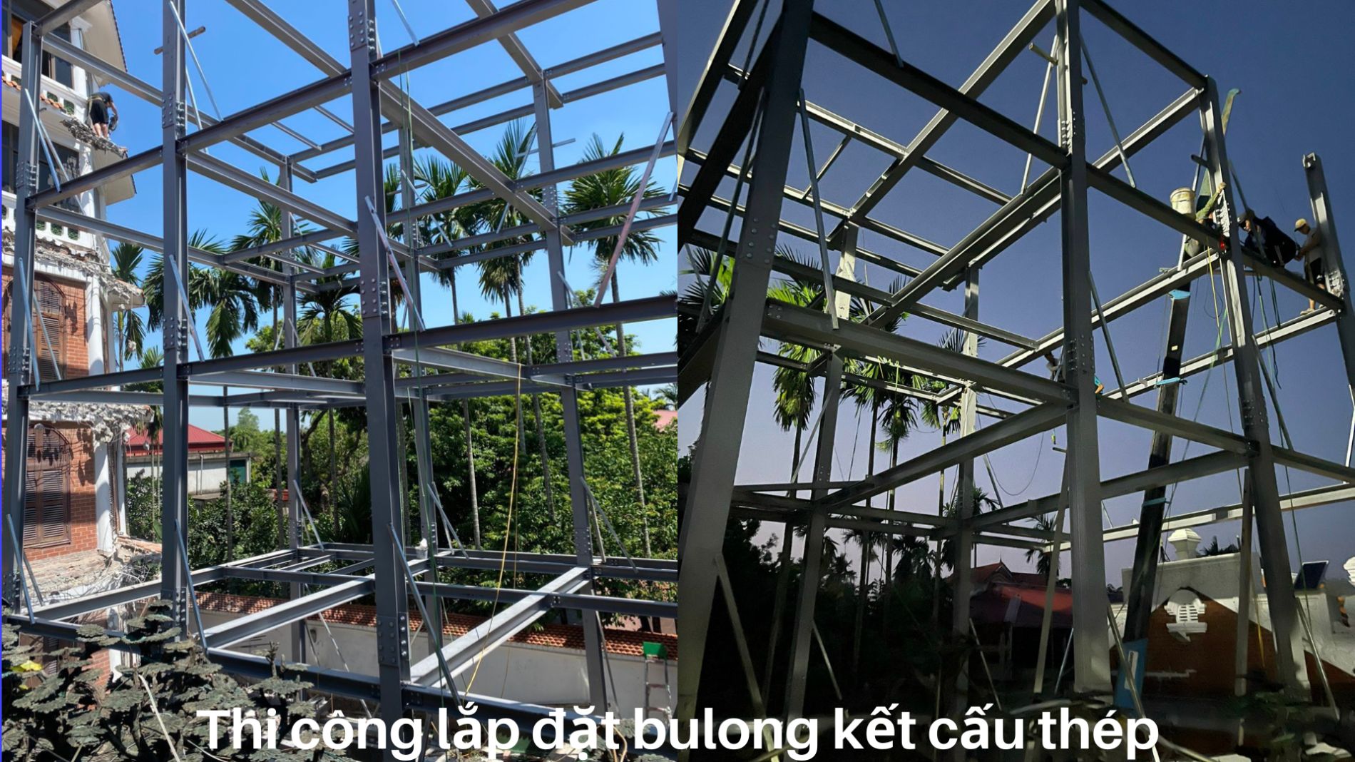 Thi công nhà kết cấu thép