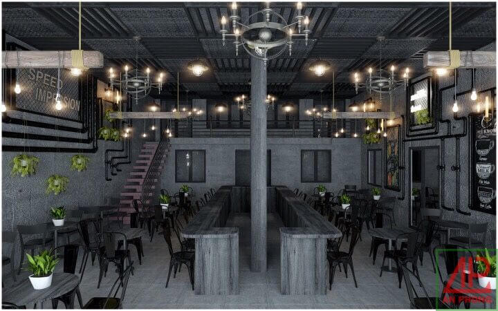Thiết kế thi công quán cafe 