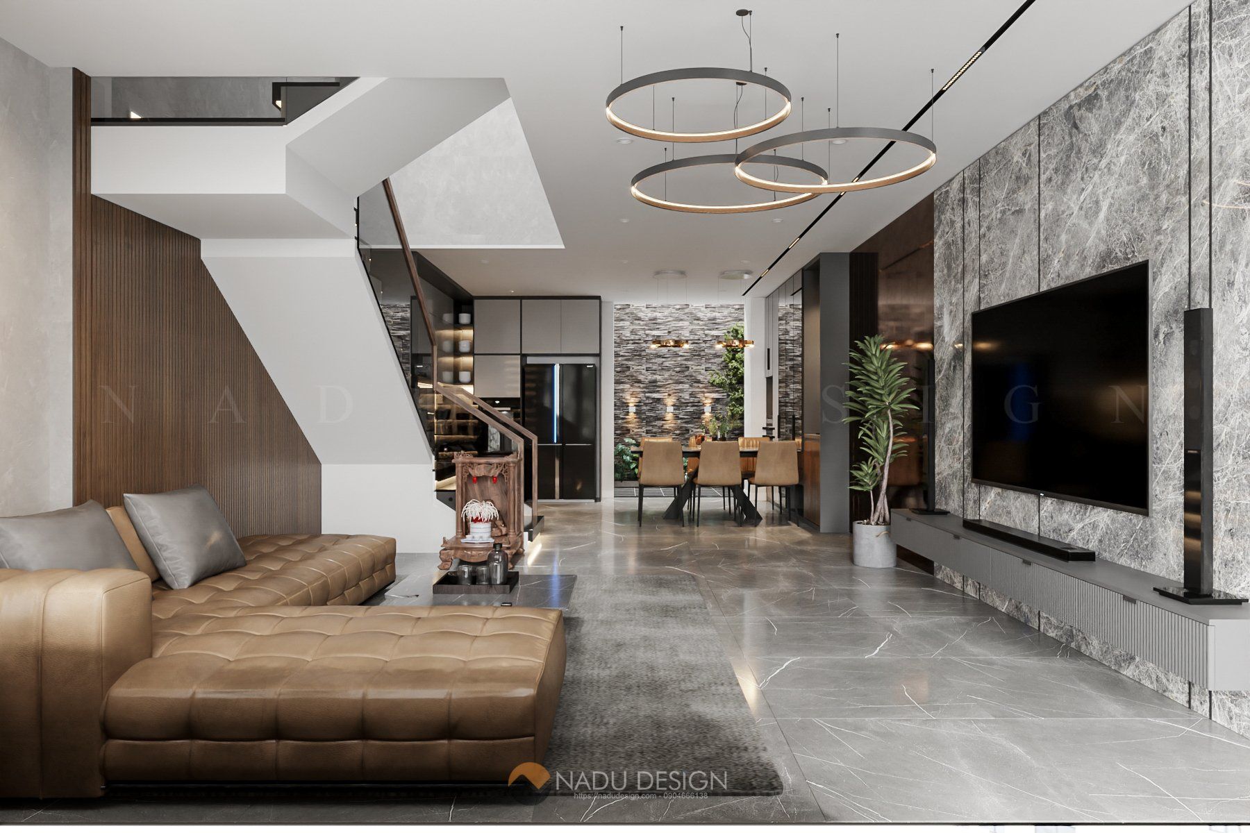 Thiết kế nội thất nhà phố