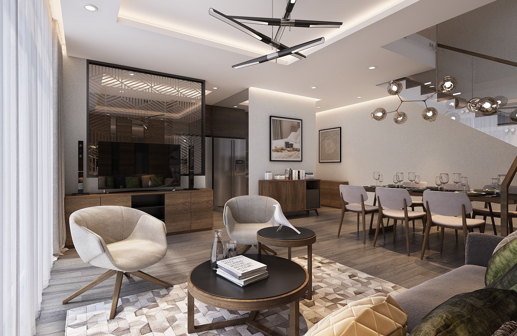 Thiết kế nội thất căn hộ penhouse