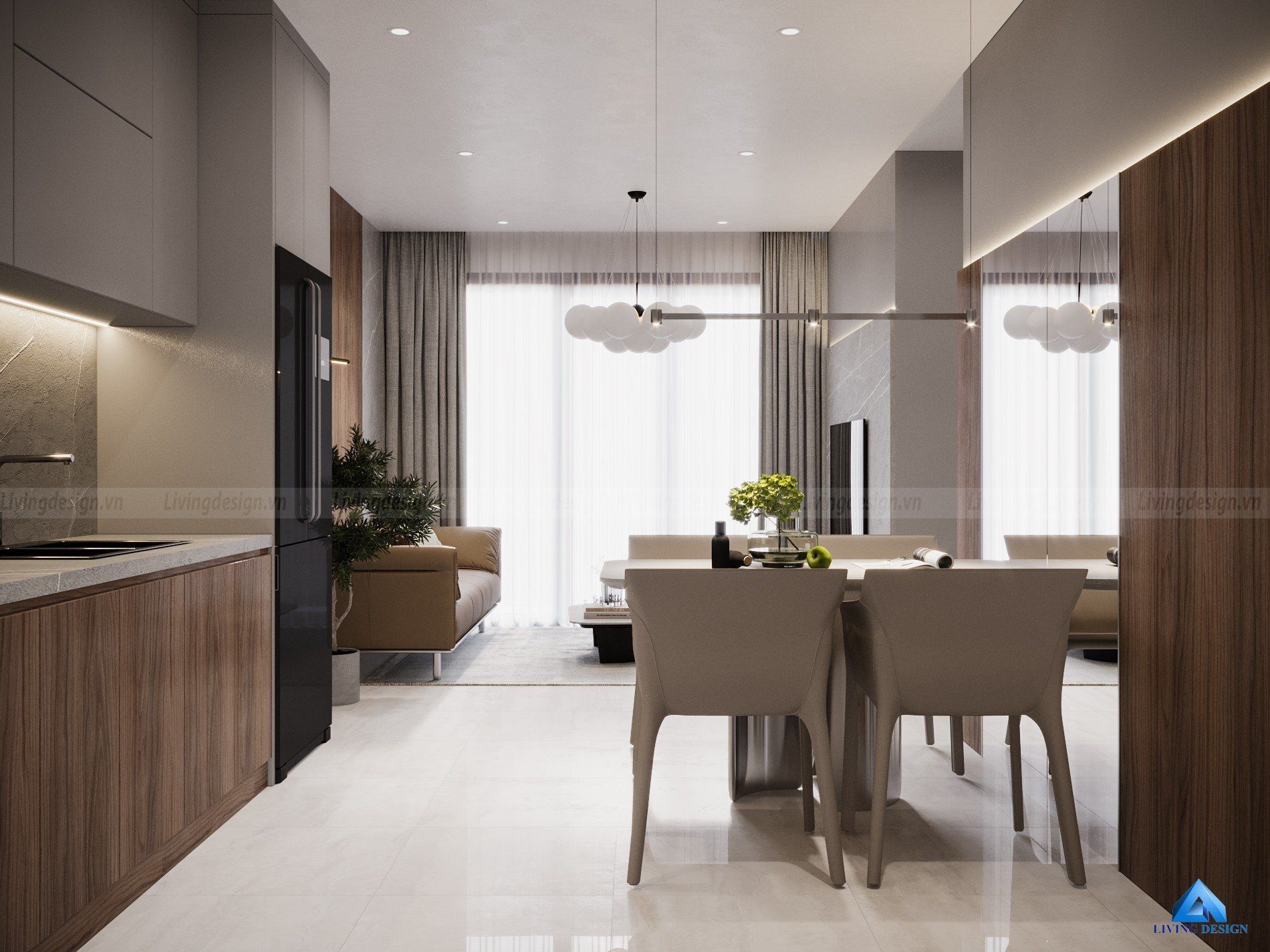 Thiết Kế Nội Thất Căn Hộ Vinhomes Grand Park 