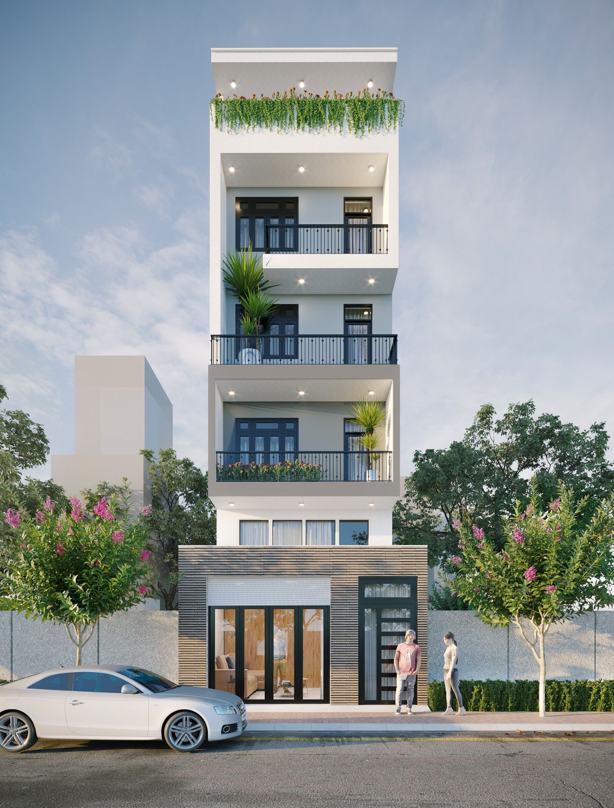 Thiết kế kiến trúc nhà phố