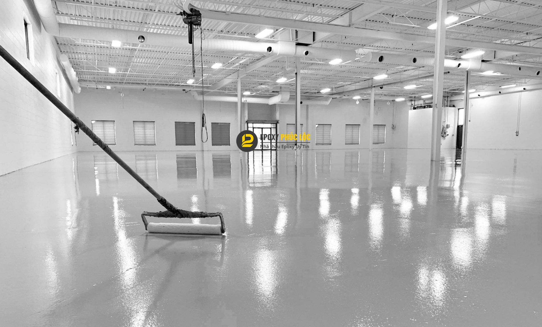 Thi công sơn epoxy nền nhà xưởng