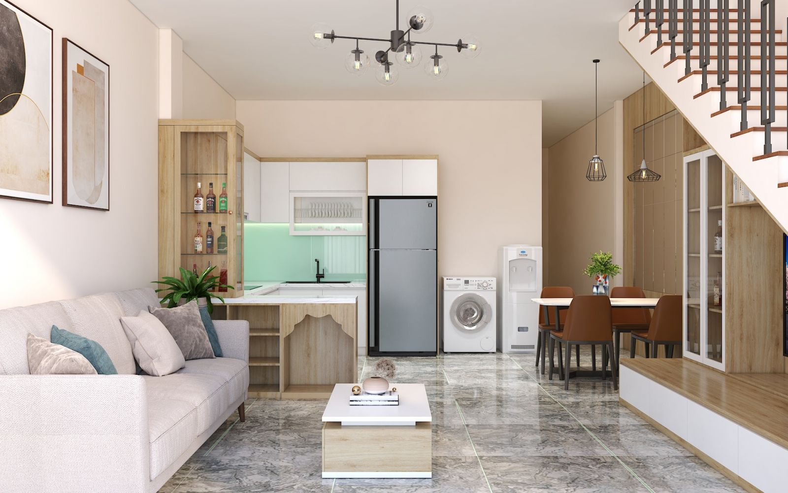 Thiết kế nội thất nhà phố