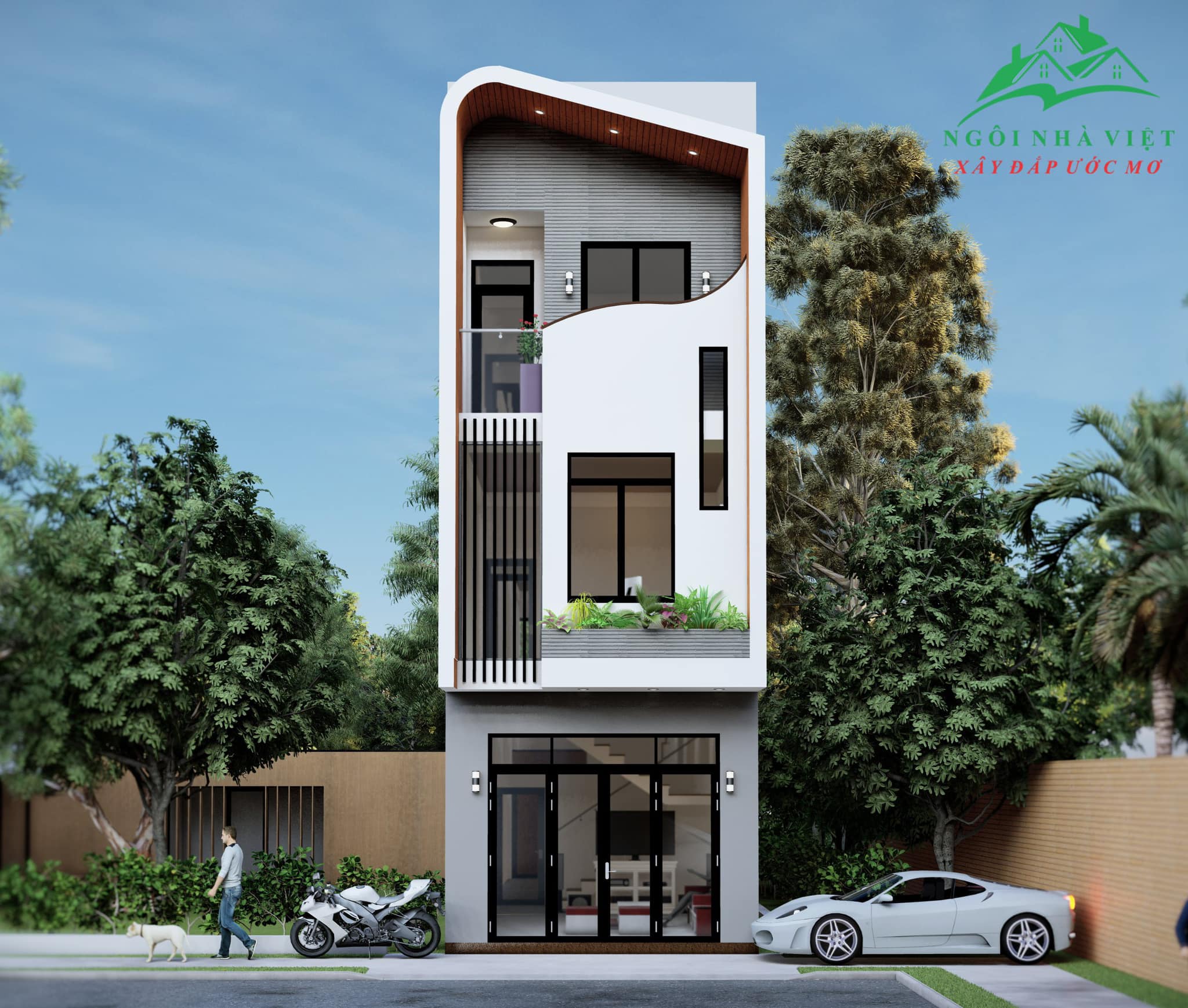 Thiết kế thi công nhà phố