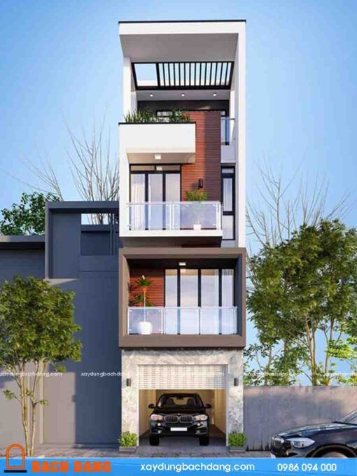 Nhà phố 4 tầng
