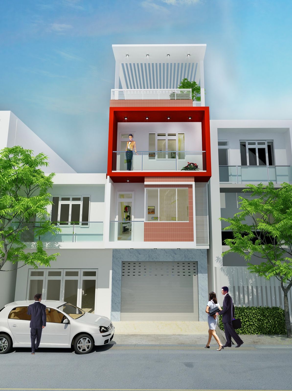 Thiết kế kiến trúc nhà phố