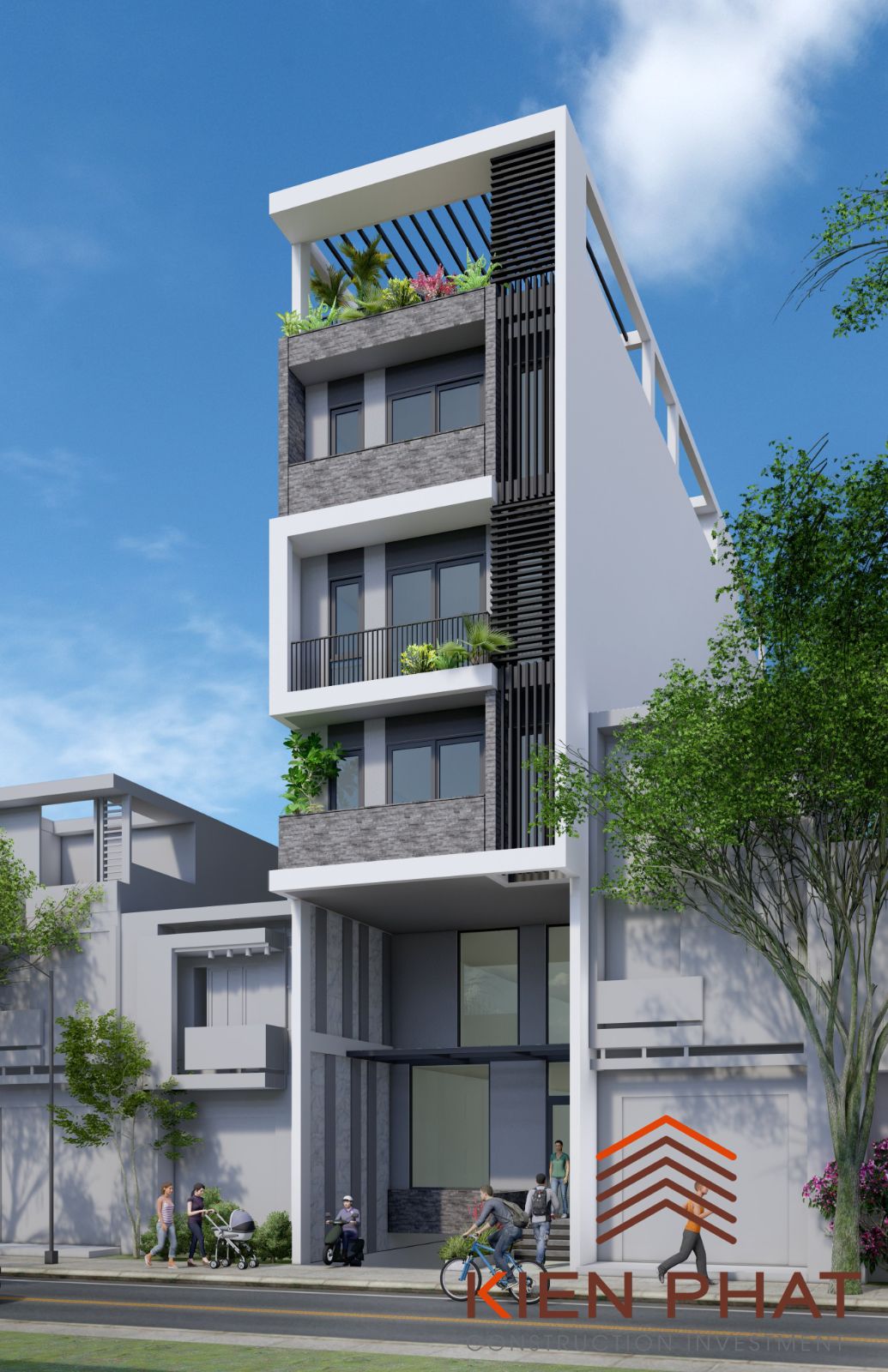 Thiết kế kiến trúc nhà phố
