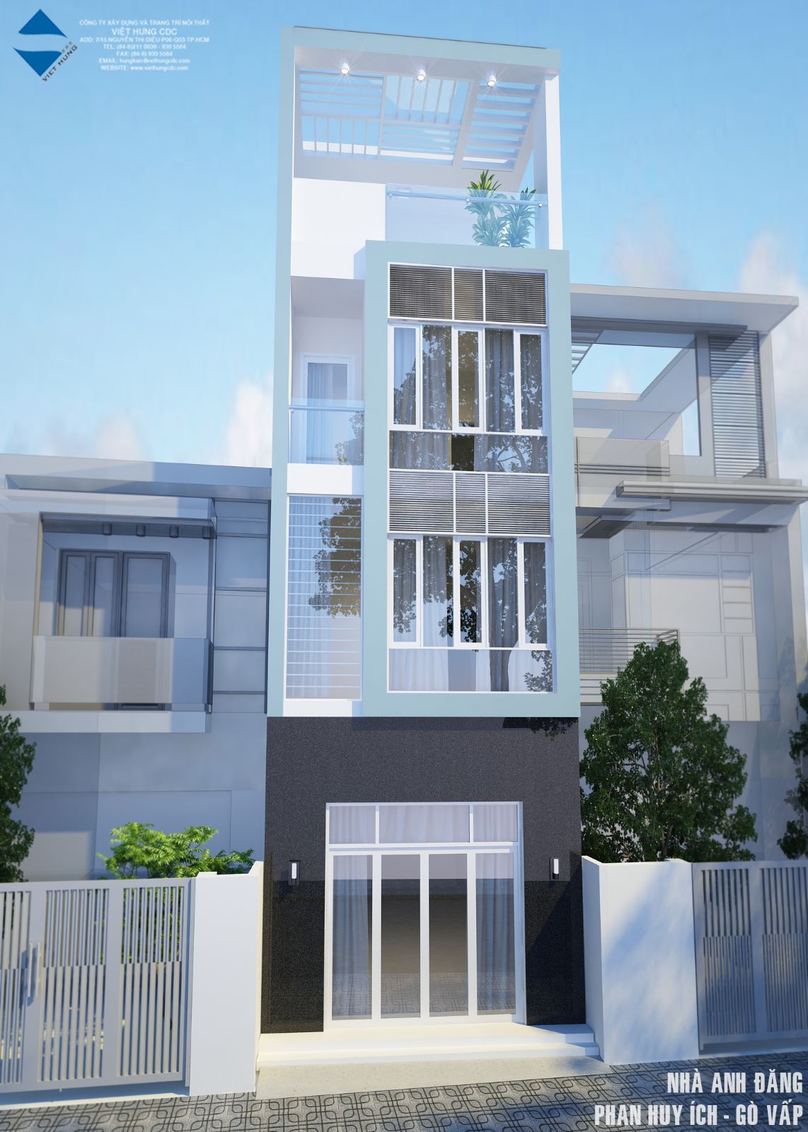 Nhà phố 4 tầng