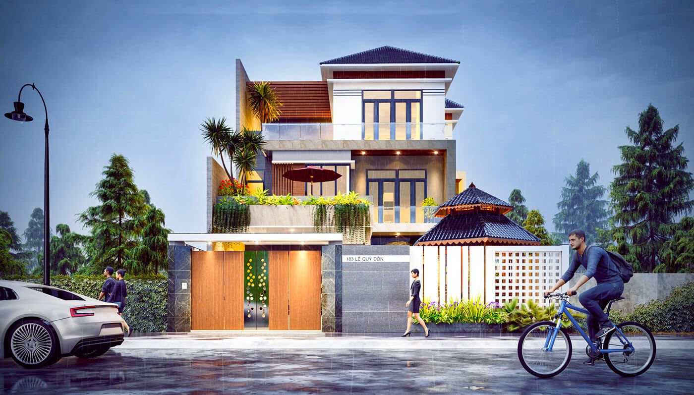 Biệt thự 3 tầng 8x18m của chị Chị Phạm Như Q